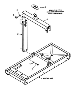 Center Lift Diagram and Parts List for 9573-1  Generac Generator