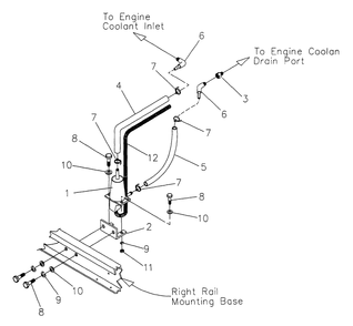 Block Heater Diagram and Parts List for 4313-0 DG-50 Generac Generator