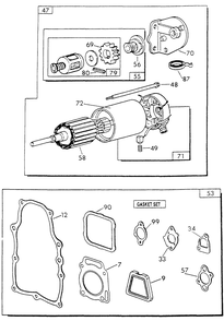 Gn-570 Engine Iii Diagram and Parts List for 0789-1  Generac Generator