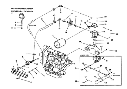 Vapor Withdrawal Fuel System Diagram and Parts List for 0752-1  Generac Generator