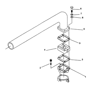 Air Cooler To Manifold Diagram and Parts List for 9399-2  Generac Generator