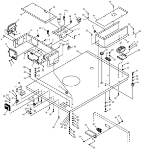 Control Panel 2 Diagram and Parts List for 0049160 (4002828 - 4394711)(2014) Generac Generator