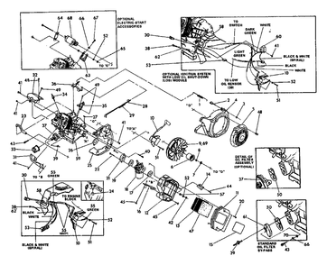 Engine Trim Parts Diagram and Parts List for MC5500 (9803-1)(9803-1) Generac Generator