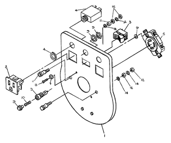Control Panel Diagram and Parts List for GE5550XR (8753-0)(8753-0) Generac Generator