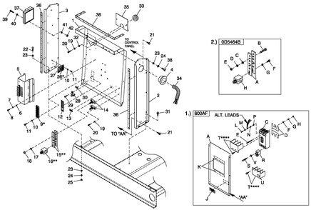 Ev Cb Conn H Panel Cpl C5 Diagram and Parts List for ET13068GNAY (5834612)(2010) Generac Generator