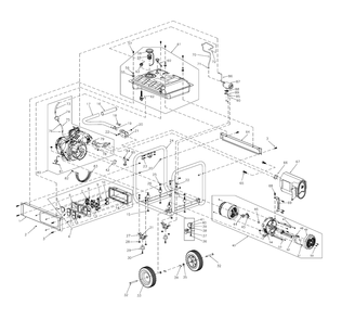 Fig-0 Diagram and Parts List for G0059451 GP5500 Generac Generator