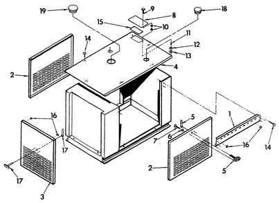 Compartment Diagram and Parts List for 9706-0  Generac Generator