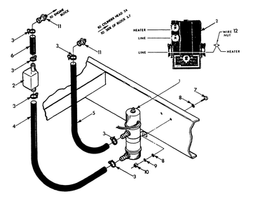 Engine Coolant Heater Diagram and Parts List for 9303-5  Generac Generator