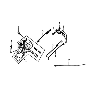 Control Diagram and Parts List for 006414-0  Generac Pressure Washer
