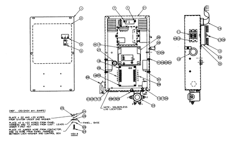Control Panel (Part 2) Diagram and Parts List for 9340-2  Generac Generator