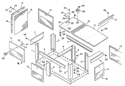 Compartment Diagram and Parts List for 9300-1  Generac Generator