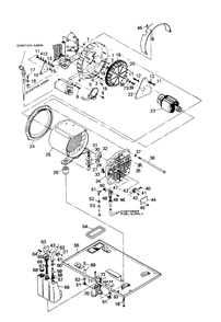 Alternator And Slide Pan Diagram and Parts List for 6931-3  Generac Generator