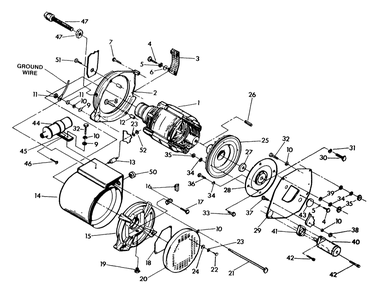 Generator Diagram and Parts List for 9260-4  Generac Generator