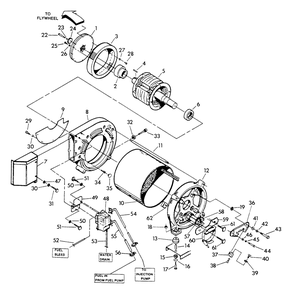 Part Location Diagram of 83401 Generac Stator Wire Bracket