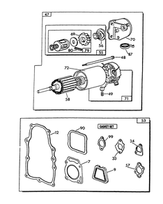 Engine Common Parts 3 Diagram and Parts List for 9677-1  Generac Generator