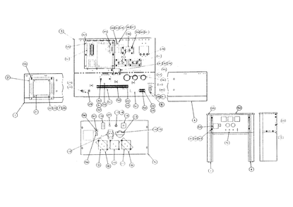Control Panel Diagram and Parts List for 9348-1  Generac Generator