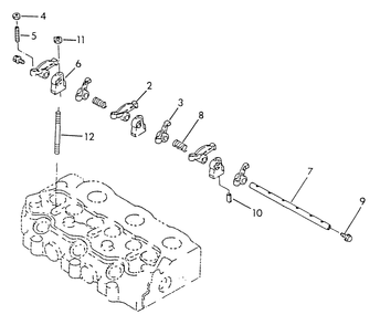 Rocker Arm Diagram and Parts List for 9410-0 (Np80d)(Rv Gen) Generac Generator