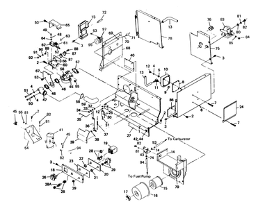 Part Location Diagram of 40717 Generac Ignition Module Support Assembly