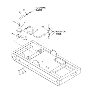 Block Heater Diagram and Parts List for 4360-1  Generac Generator
