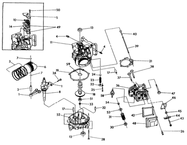 Long Block Diagram and Parts List for 0803-3 Np-34lp Generac Generator