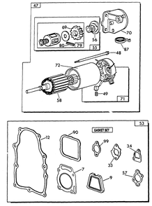 V-Twin Engine (Part 3) Diagram and Parts List for 0626-2  Generac Generator