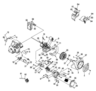 Ev Engine 410-P (0h3593) Diagram and Parts List for XP8000 (5849347 - 5850800)(2010) Generac Generator