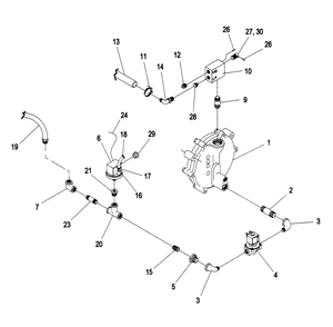 Gas Valve Assembly Diagram and Parts List for 0905-1  Generac Generator