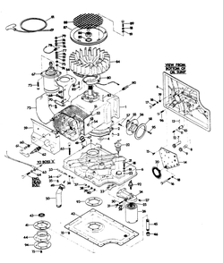 Engine Parts Diagram and Parts List for 6214-0  Generac Generator
