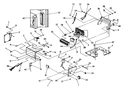 Part Location Diagram of 82121A Generac Clamp, Cont. Pan. Harn.