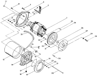 Generator 1 Diagram and Parts List for 9112-6  Generac Generator