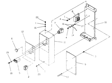 Part Location Diagram of 99076 Generac Transformer, 20v. 56va