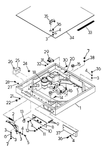 Blower Shroud Diagram and Parts List for 6208-0  Generac Generator