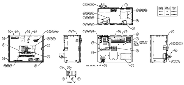 R-200b 3600 Rpm 2.4l Diagram and Parts List for 0054792 (5373485 - 5373489)(2009) Generac Generator