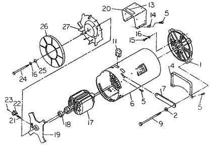 A-C Generator No. 68756 Diagram and Parts List for S3000T (8882-0)(8882-0) Generac Generator