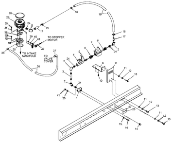 4.3l Nat. Gas Fuel System Diagram and Parts List for 0043733 (3705592)(2014) Generac Generator