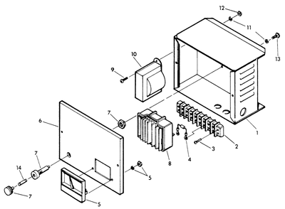 Battery Charger Diagram and Parts List for 9300-2  Generac Generator