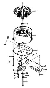 Alternator Diagram and Parts List for 6208-7  Generac Generator