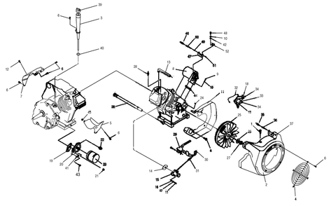 Engine 2 Diagram and Parts List for 0044563 (4117596 - 4138949)(2005) Generac Generator