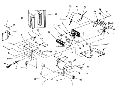 Control Panel Diagram and Parts List for 9629-2  Generac Generator