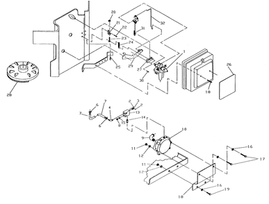 Carburetor Diagram and Parts List for 0896-0  Generac Generator