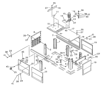 Enclosure Diagram and Parts List for 0915-3  Generac Generator