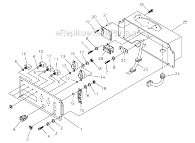 Control_Panel Diagram and Parts List for 7000EXL  Generac Generator