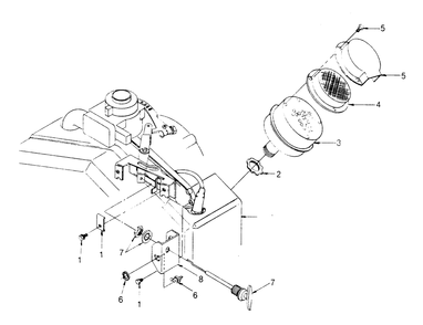 Part Location Diagram of 1365-0483 Generac Screen, Spark Arrestor