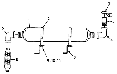 Exhaust Muffler Diagram and Parts List for 9300-0  Generac Generator