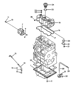 Top Cover, Oil Pan And Starter Motor Diagram and Parts List for 8950-0  Generac Generator