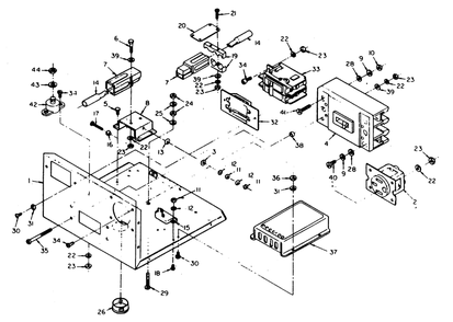 Generator Panel Diagram and Parts List for 6871-4  Generac Generator