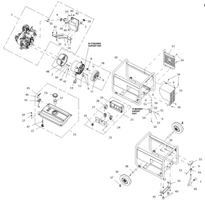 Part Location Diagram of 0H3395 Generac Grip, Handle 3.25Kw Portable