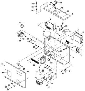 Ev Control Panel 2.5 15/20kw Qtsce Diagram and Parts List for 0050280 (3960659)(2004) Generac Generator