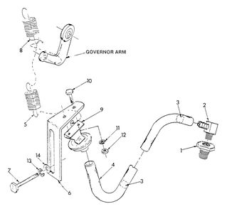 Vacuum Dashpot Diagram and Parts List for 9301-1  Generac Generator