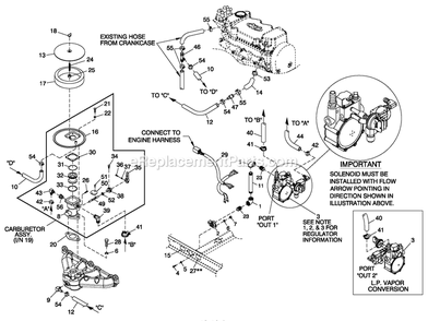 Ev Fuel System Ng/Lpv Diagram and Parts List for QT02016GNSN (5059275)(2008) Generac Generator